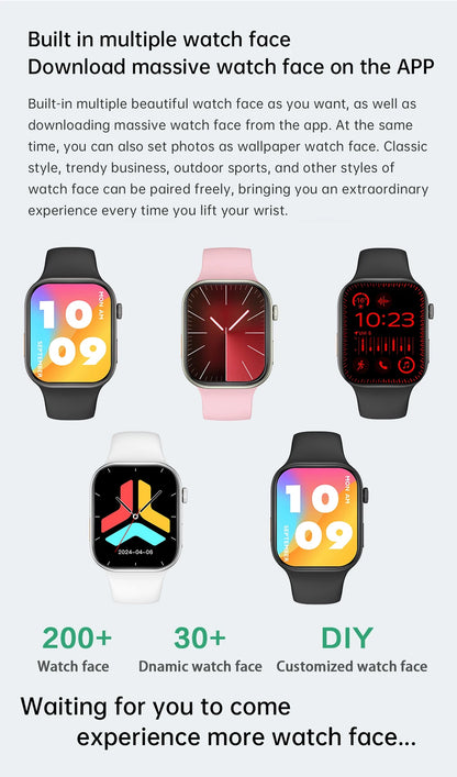 NEW Smartwatch 1.83"HD Screen Sleep&Health Monitoring Bluetooth Call Multi-Sport Modes Fashion Smart Watches for Women Men Gift
